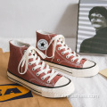 Klassiska high top canvas sneakers